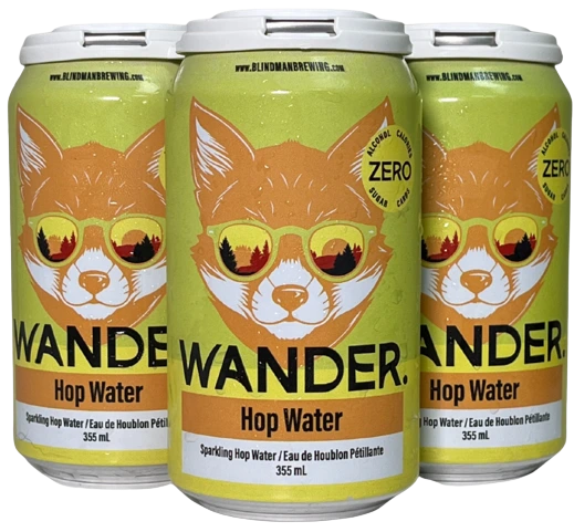 BLINDMAN NON ALC WANDER HOP WATER 355ML 4PK CAN