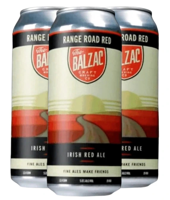 BALZAC RANGE ROAD RED IRISH RED ALE 473ML 4PK CAN