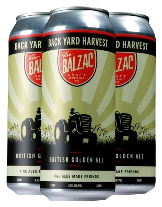 BALZAC THE BACKYARD HARVEST GOLDEN ALE 473ML 4PK CAN