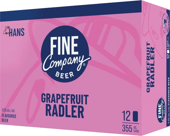 FINE COMPANY GRAPEFRUIT RADLER 355ML 12PK CAN