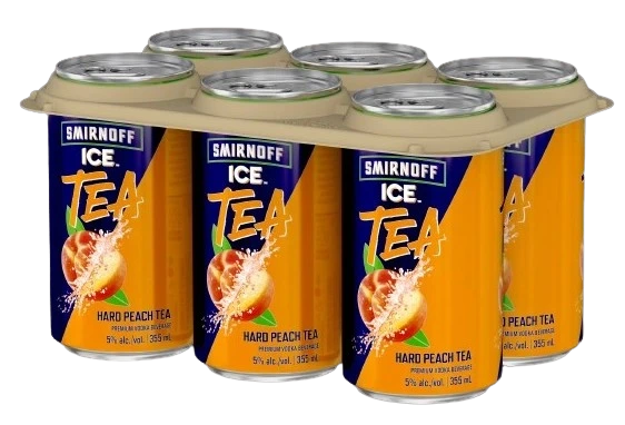 SMIRNOFF ICE TEA PEACH 355ML 6PK CAN