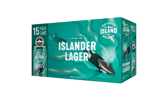 VANCOUVER ISLAND ISLANDER LAGER 355ML 15PK CAN