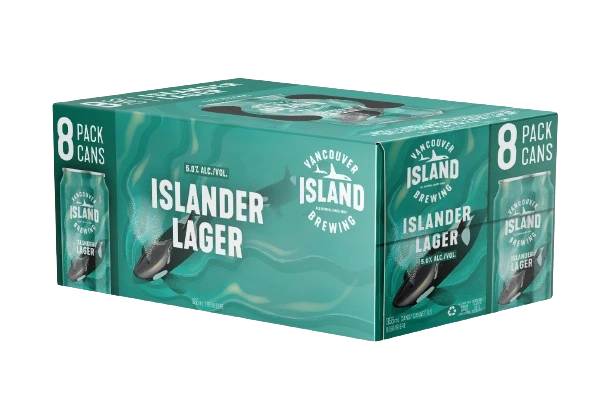 VANCOUVER ISLAND ISLANDER LAGER 355ML 8PK CAN