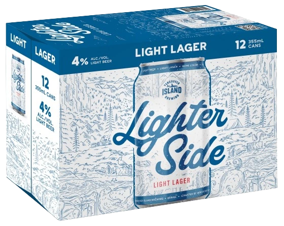 VANCOUVER ISLAND LIGHTER SIDE LIGHT LAGER 12PK CAN