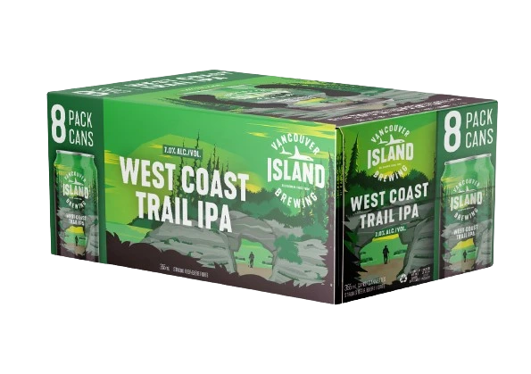 VANCOUVER ISLAND WEST COAST TRAIL IPA 355ML 8PK CAN