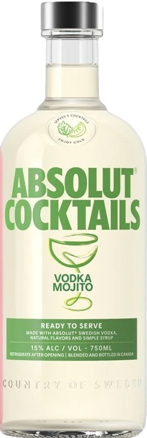 ABSOLUT COCKTAILS MOJITO 750ML