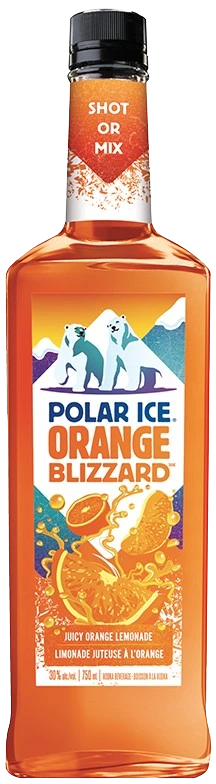 POLAR ICE ORANGE BLIZZARD VODKA 750ML