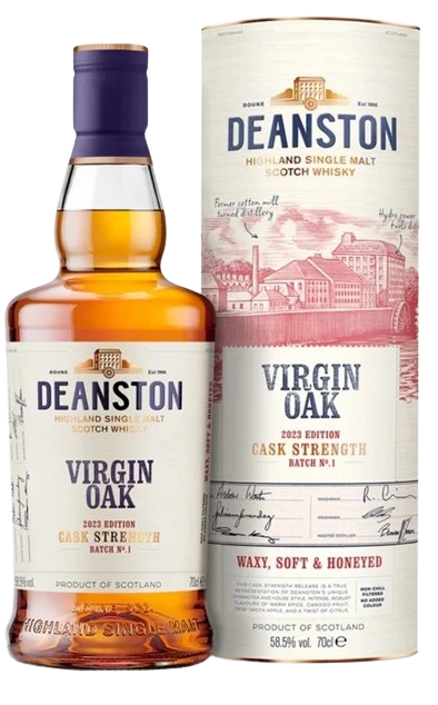 DEANSTON VIRGIN OAK CASK STRENGTH SINGLE MALT SCOTCH 700ML