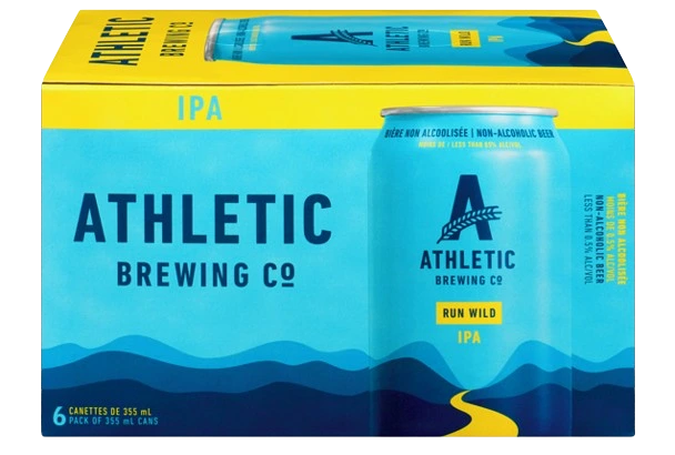 ATHLETIC NON ALC RUN WILD IPA 355ML 6PK CAN