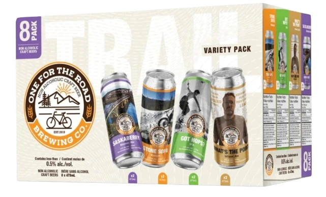 ONE FOR THE ROAD NON ALC TRAIL VARIETY PACK 473ML 8PK CAN