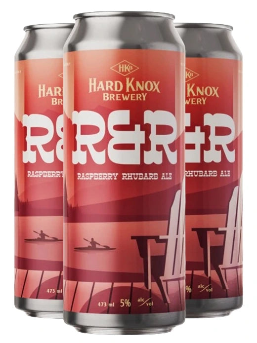 HARD KNOX R&R RASPBERRY RHUBARB ALE 473ML 4PK CAN