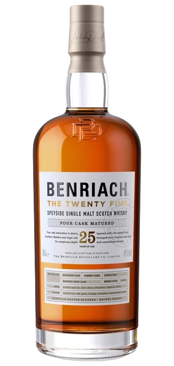 BENRIACH 25YR SINGLE MALT SCOTCH WHISKY 700ML