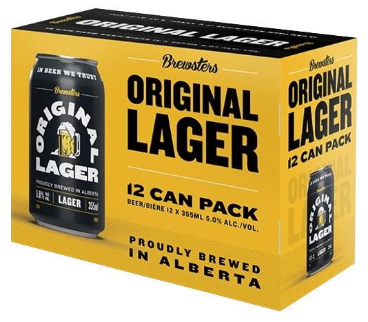 BREWSTERS ORIGINAL LAGER 355ML 12PK CAN