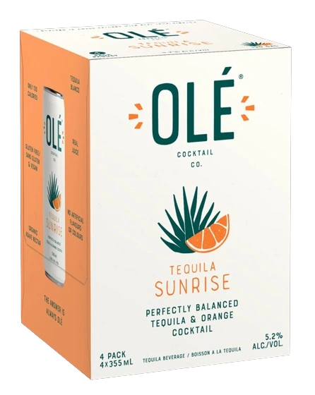 OLE COCKTAIL TEQUILA SUNRISE 355ML 4PK CAN