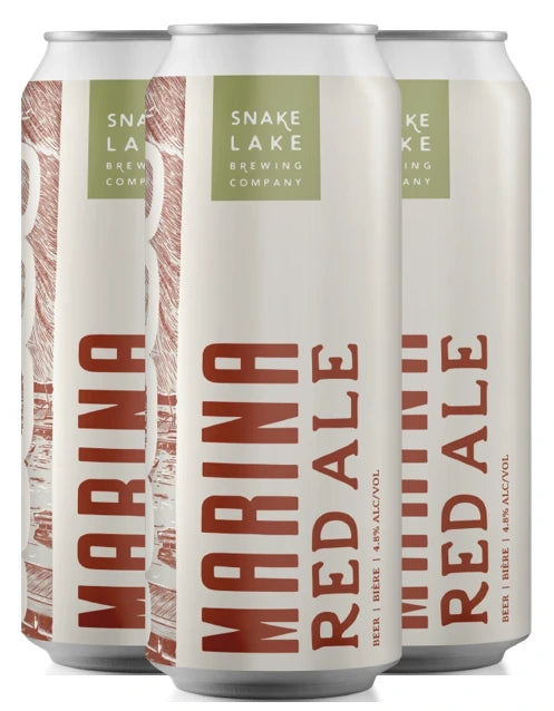 SNAKE LAKE MARINA RED ALE 473ML 4PK CAN