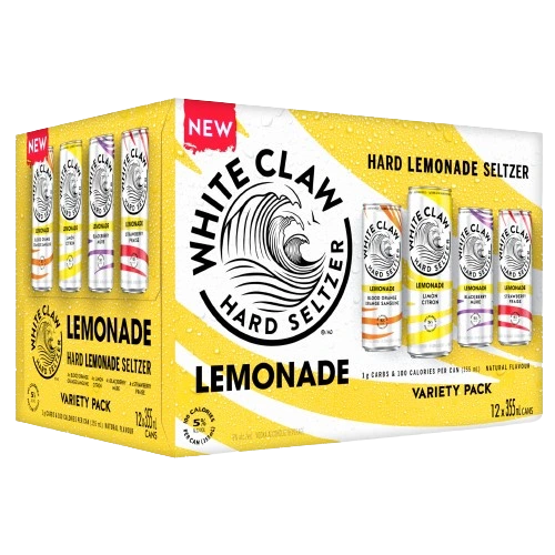 WHITE CLAW HARD SELTZER LEMONADE MIX PACK 355ML 12PK CAN