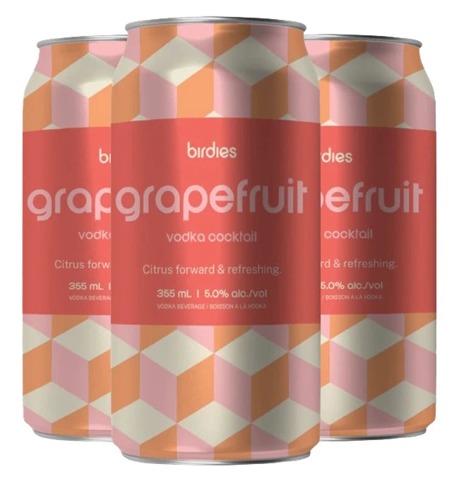 BIRDIES GRAPEFRUIT COCKTAIL 355ML 4PK CAN