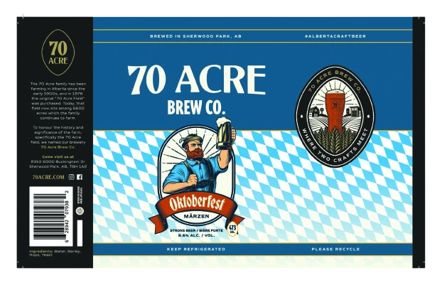70 ACRE OKTOBERFEST MARZEN 473ML 4PK CAN