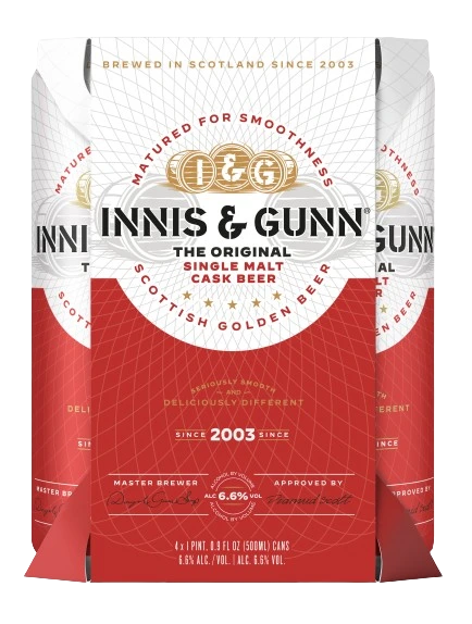 INNIS & GUNN ORIGINAL SCOTTISH ALE 500ML 4PK CAN