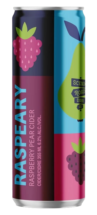 SCENIC ROAD RASPEARY RASPBERRY PEAR CIDER 355ML CAN