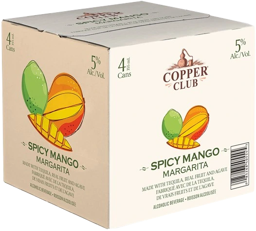 COPPER CLUB SPICY MANGO MARGARITA 355ML 4PK CAN