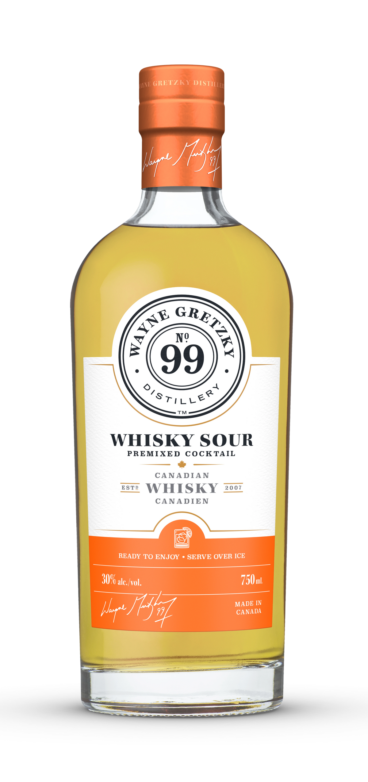 WAYNE GRETZKY WHISKY SOUR PREMIXED COCKTAIL 750ML
