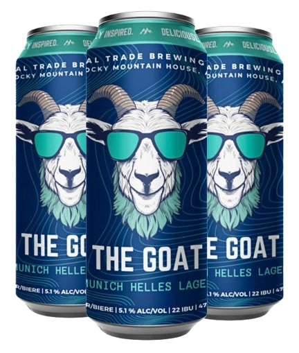 RIVAL TRADE THE GOAT MUNICH HELLES LAGER 473ML 4PK CAN