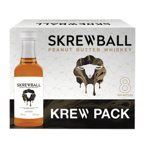 SKREWBALL KREWPACK PEANUT BUTTER WHISKEY 50ML 8PK