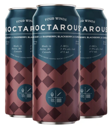 FOUR WINDS NOCTAROUS DARK SOUR 473ML 4PK CAN