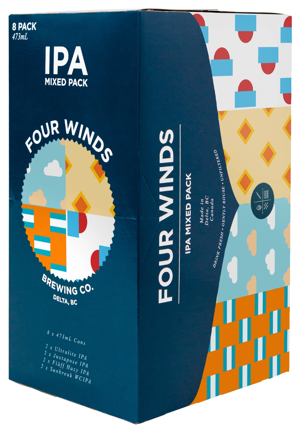 FOUR WINDS IPA MIXED PACK 473ML 8PK CAN