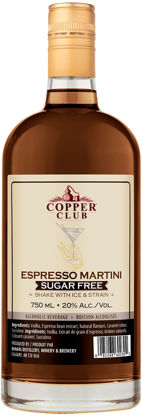 COPPER CLUB SUGAR FREE ESPRESSO MARTINI 750ML