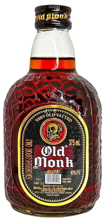 OLD MONK RUM 7YR BLENDED RUM 375ML