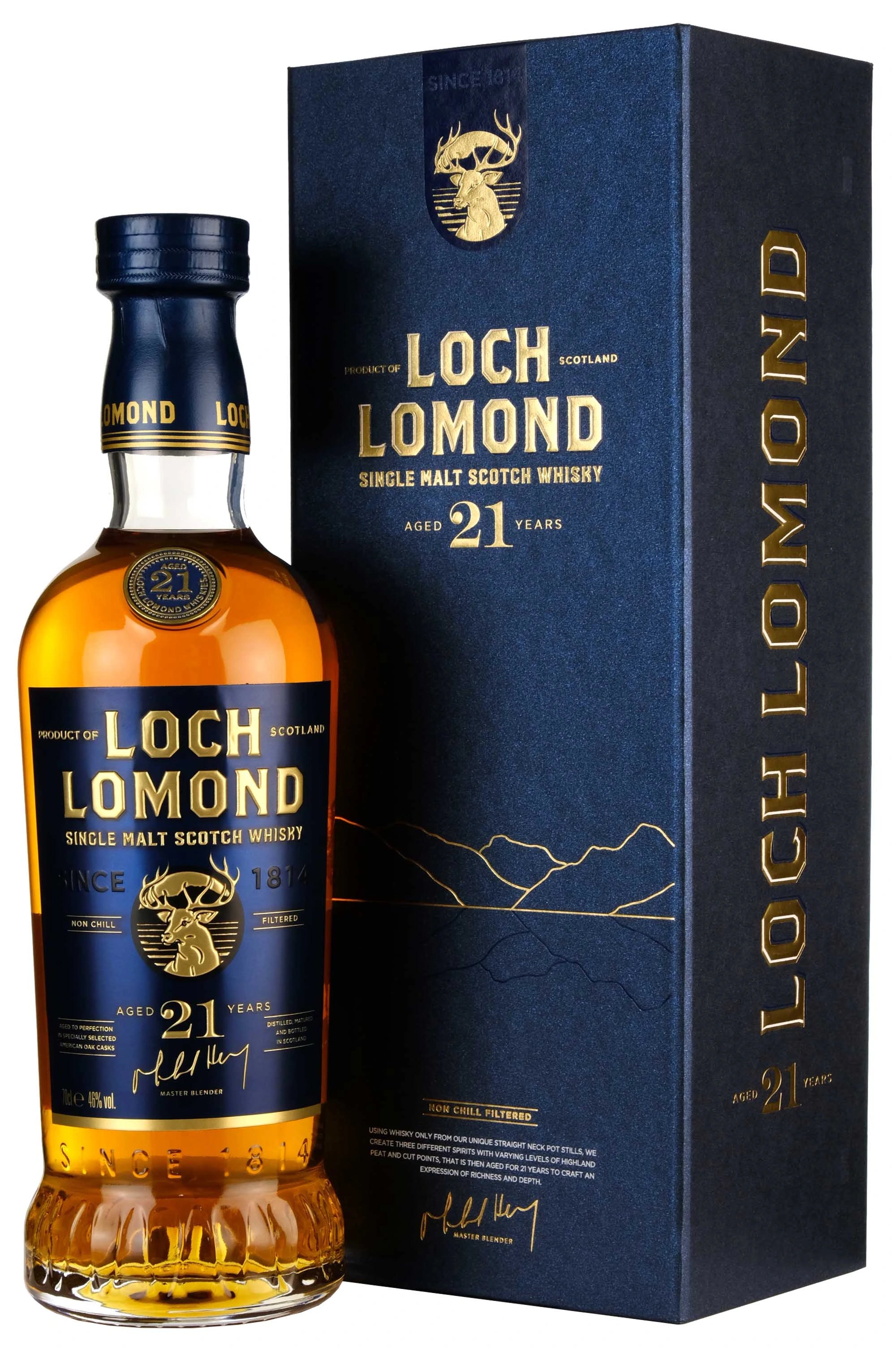 LOCH LOMOND 21YR HIGHLAND SINGLE MALT WHISKY 700ML