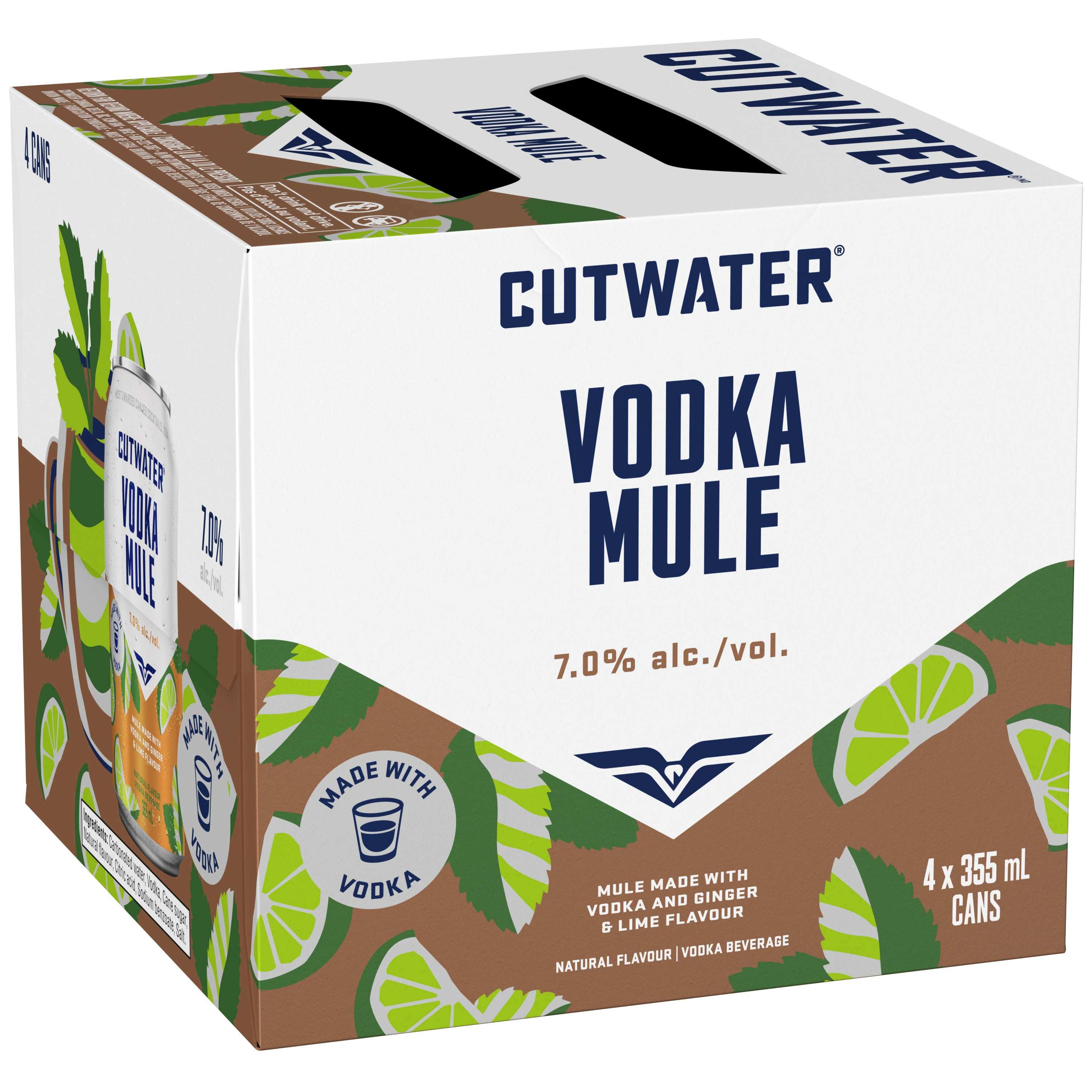 CUTWATER VODKA MULE 355ML 4PK CAN