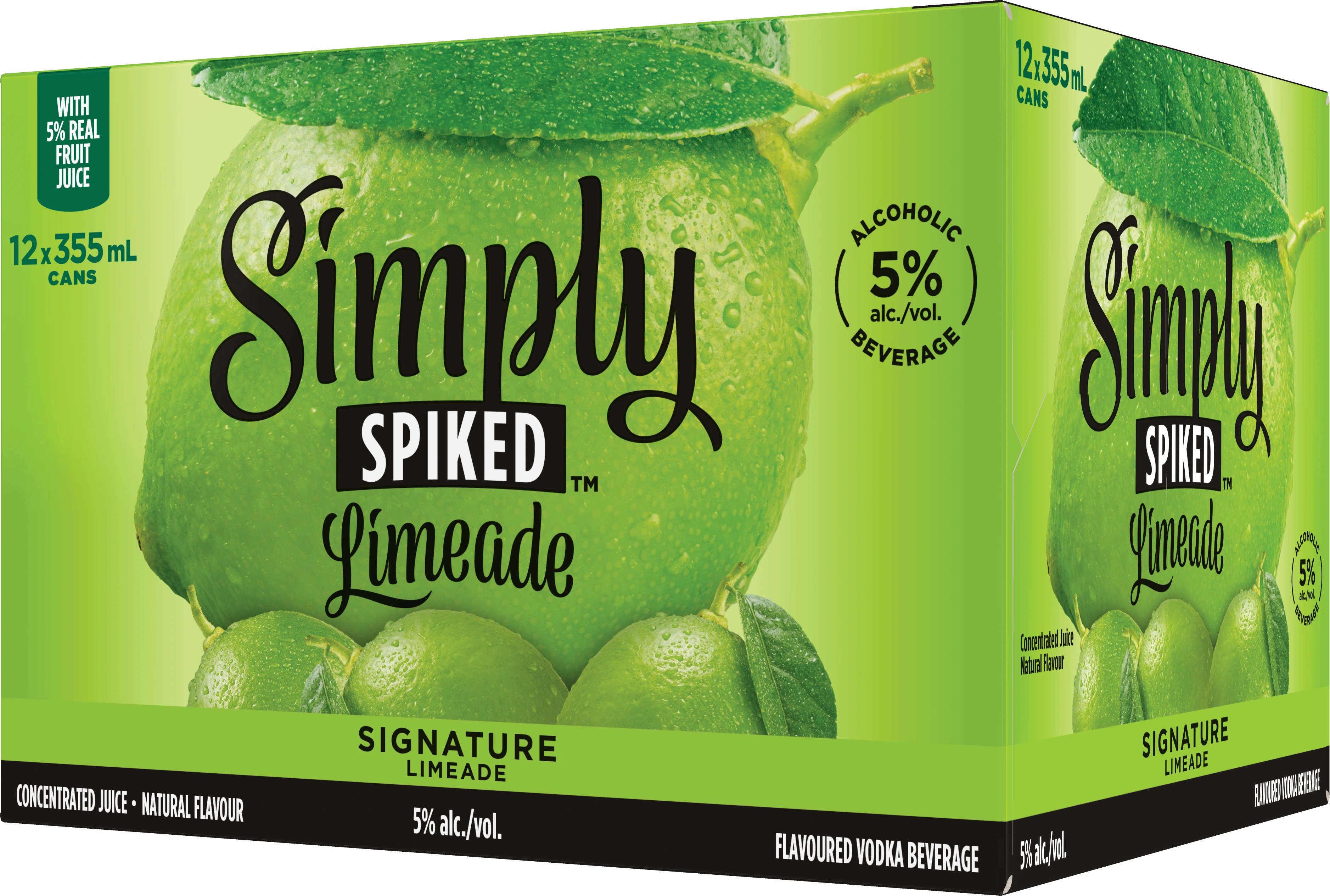SIMPLY SPIKED SIGNATURE LIMEADE 355ML 12PK CAN