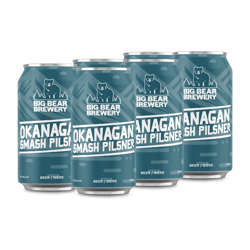 BIG BEAR OKANAGAN SMASH PILSNER 355ML 6PK CAN
