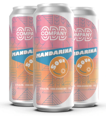 ODD COMPANY MANDARINA SOUR 473ML 4PK CAN