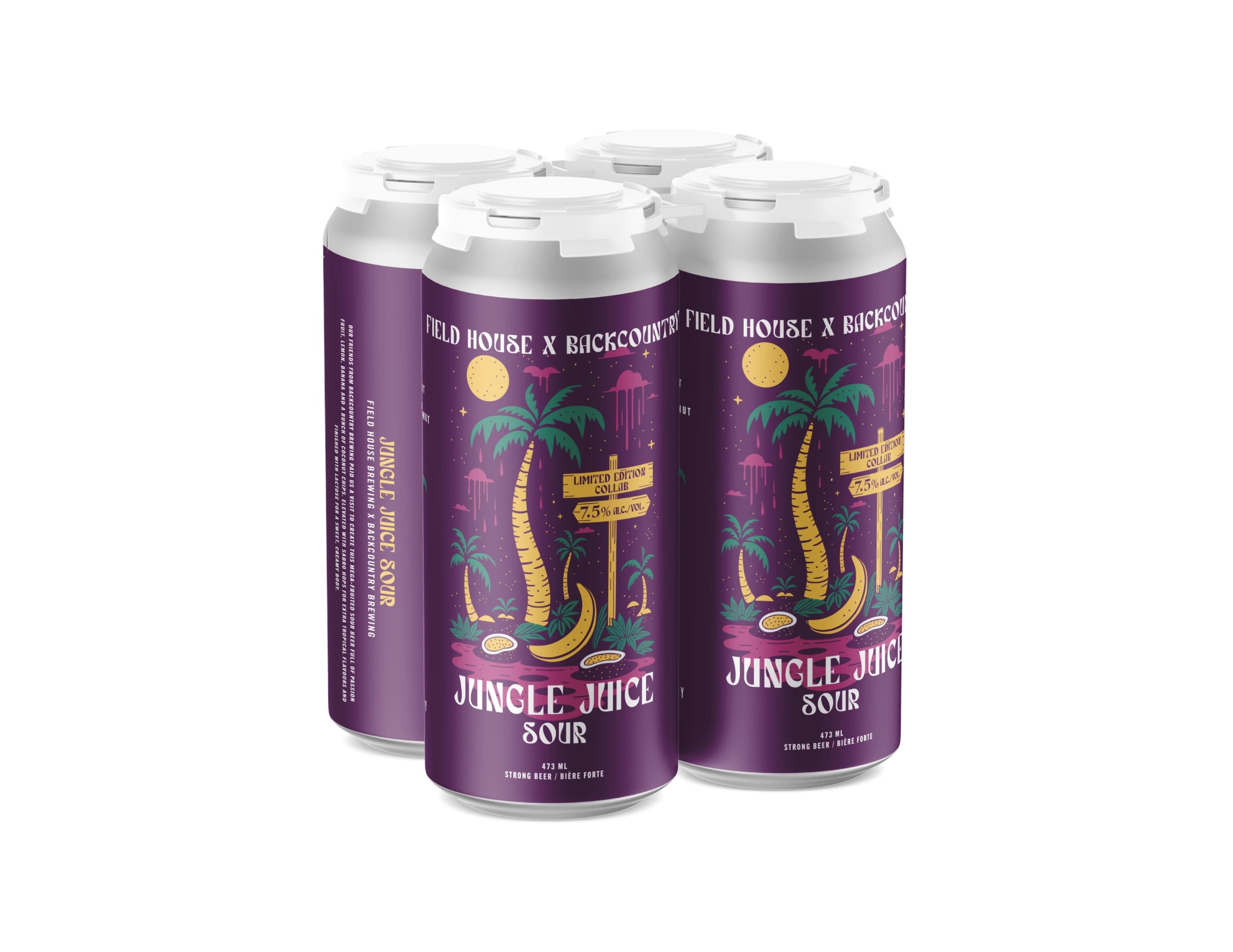 FIELD HOUSE X BACKCOUNTRY JUNGLE JUICE SOUR 473ML 4PK CAN