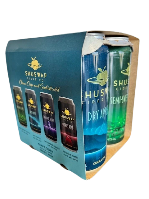 SHUSWAP CIDER VARIETY PACK 473ML 4PK CAN