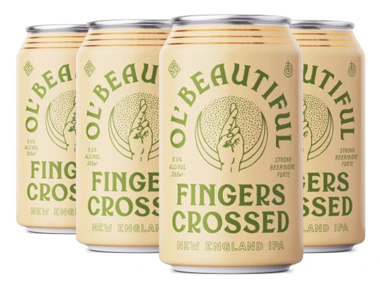 OL BEAUTIFUL FINGERS CROSSED NEW ENGLAND IPA 355ML 6PK CAN
