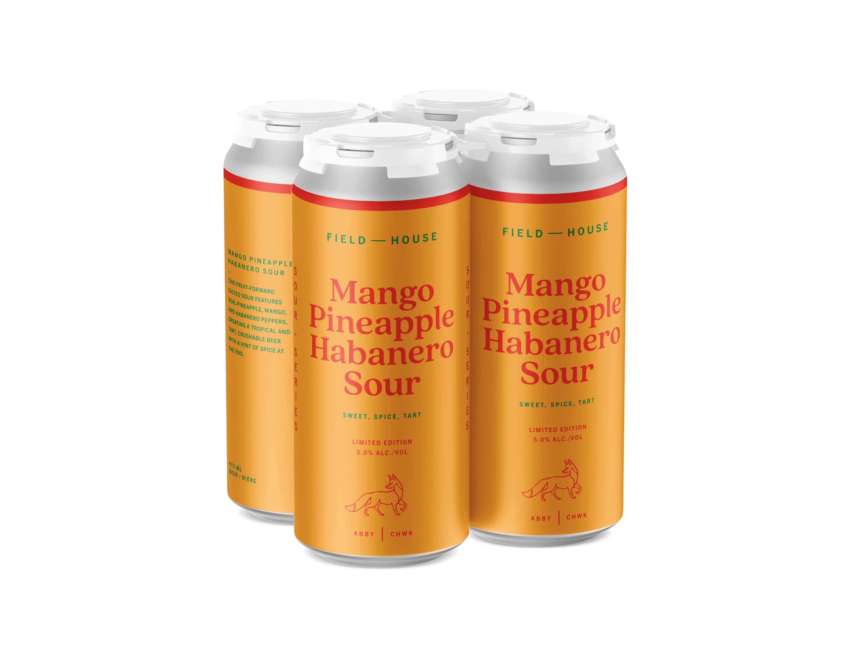 FIELD HOUSE MANGO PINEAPPLE HABANERO SOUR 473ML 4PK CAN