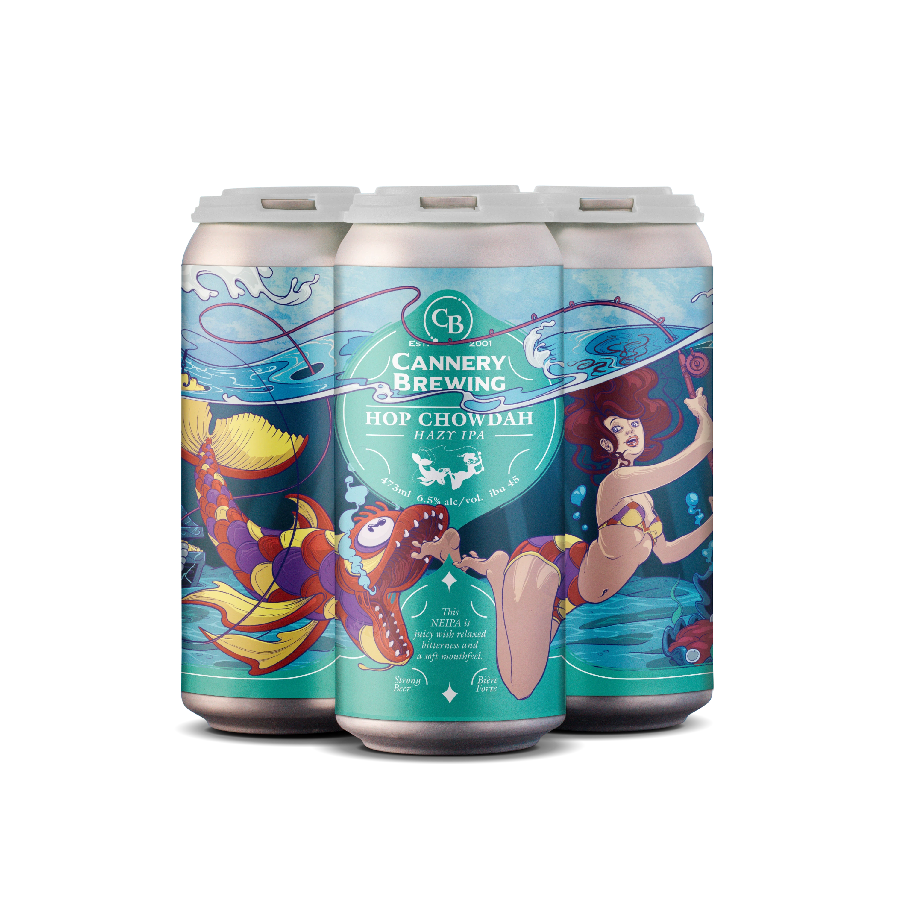CANNERY HOP CHOWDAH HAZY IPA 473ML 4PK CAN