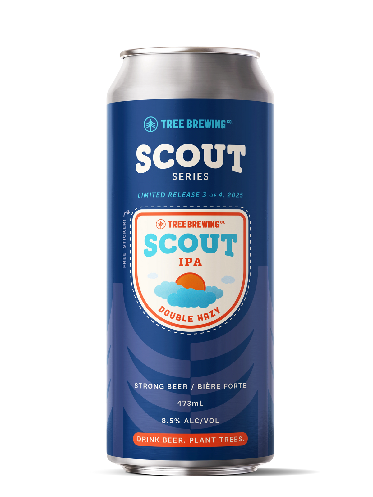TREE BREW SCOUT SERIES DOUBLE HAZY IPA 473ML CAN