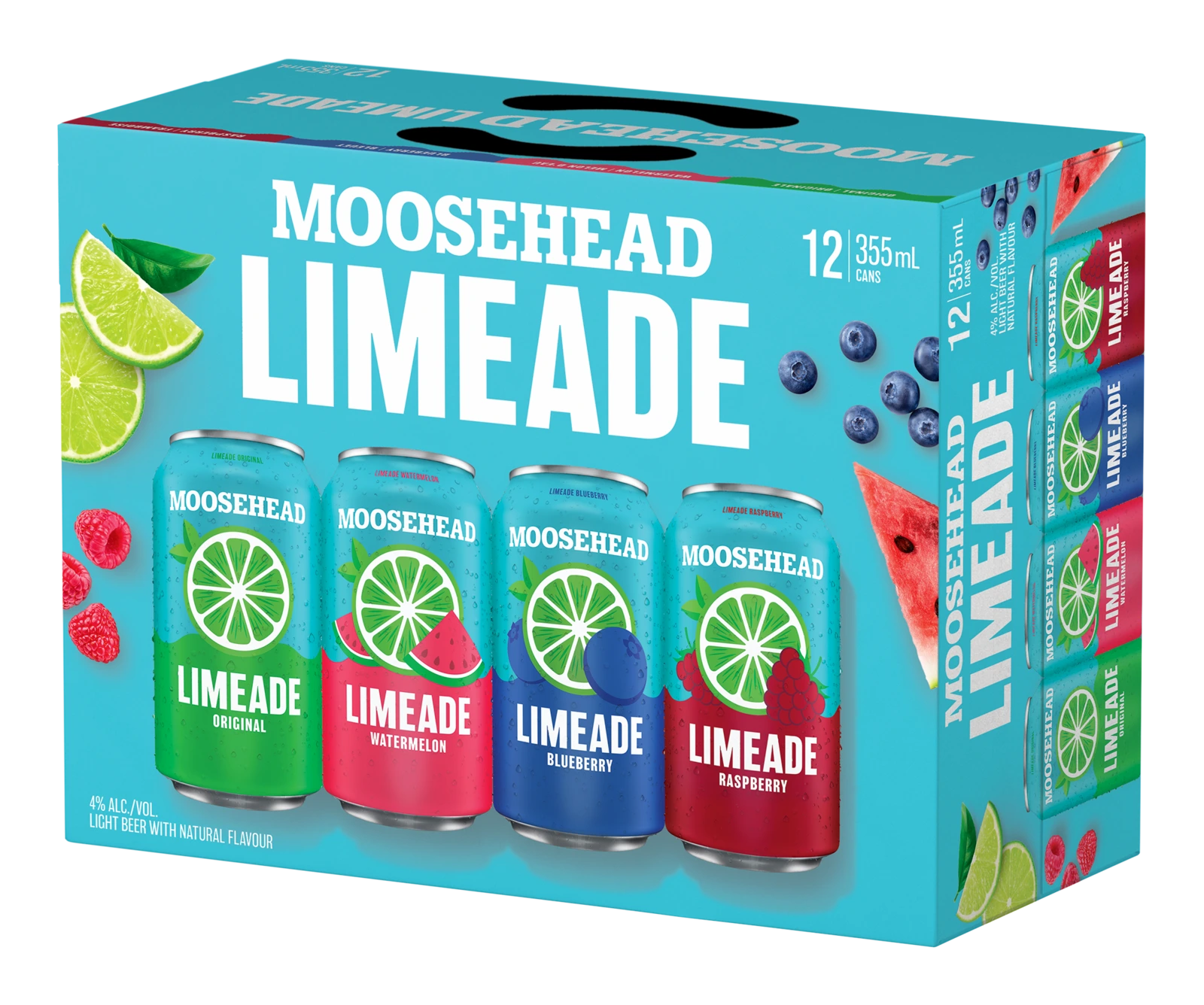 MOOSEHEAD LIMEADE VARIETY 355ML 12PK CAN