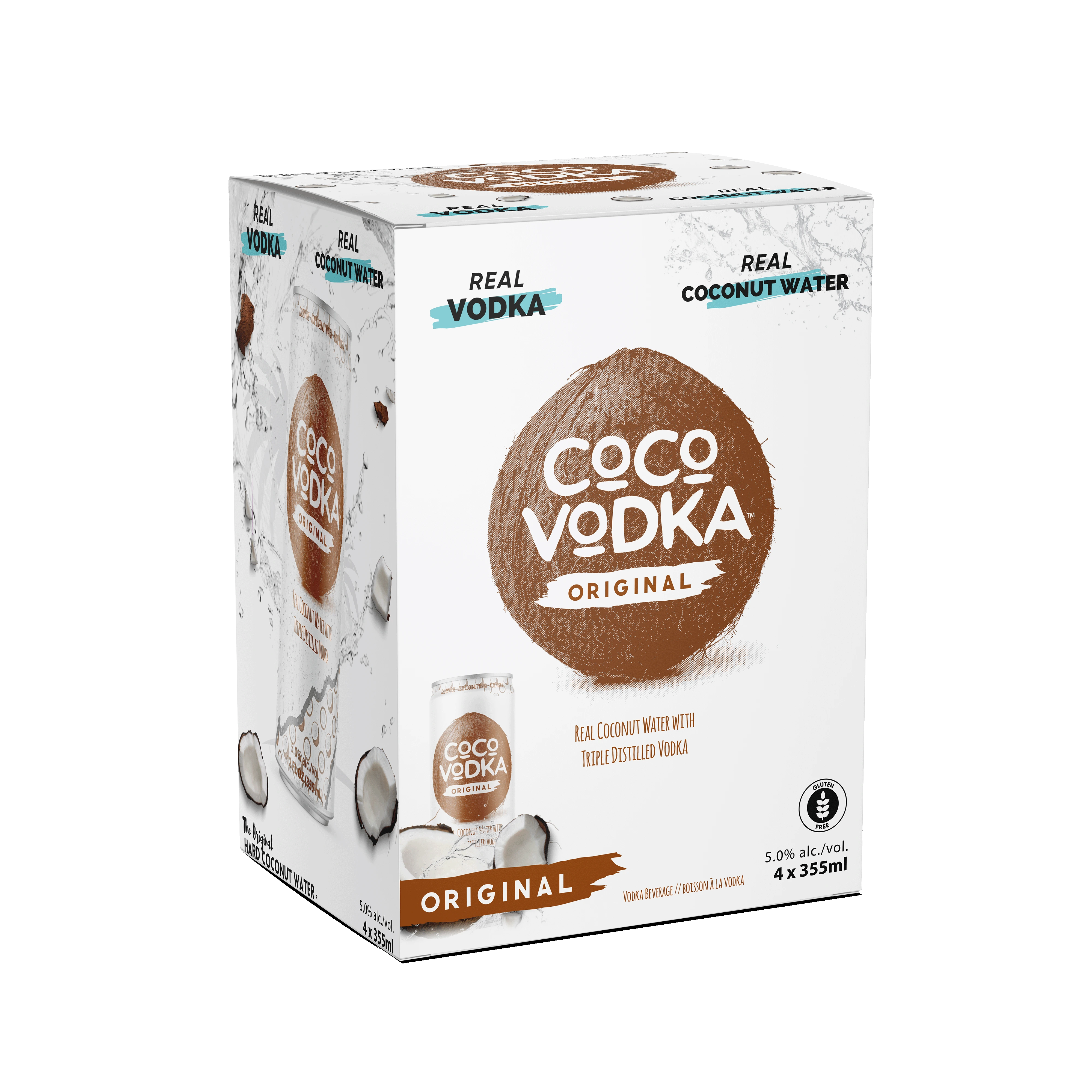 COCO VODKA 355ML 4PK CAN