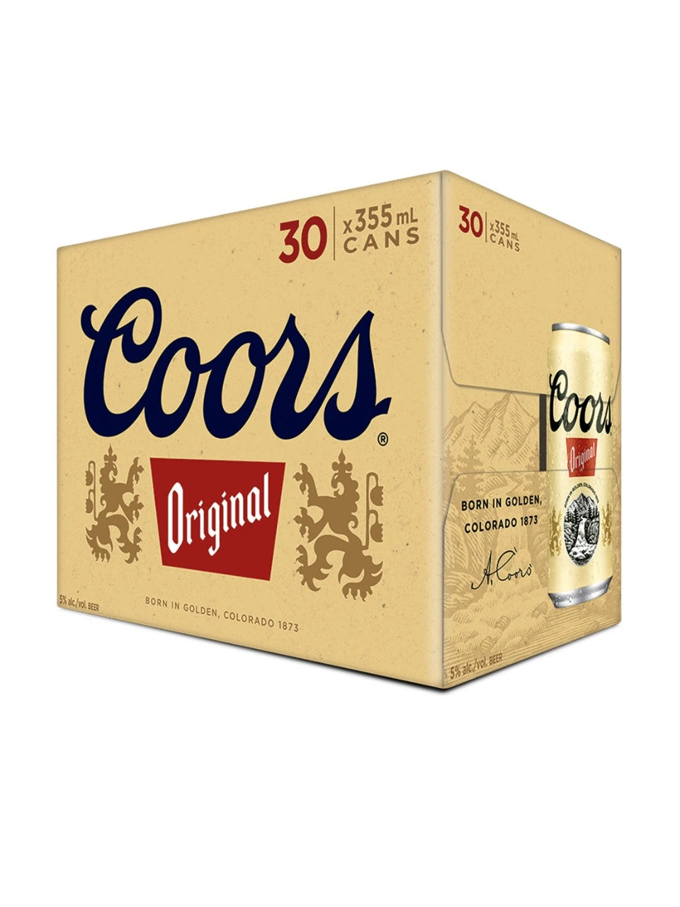 COORS ORIGINAL 355ML 30PK CAN