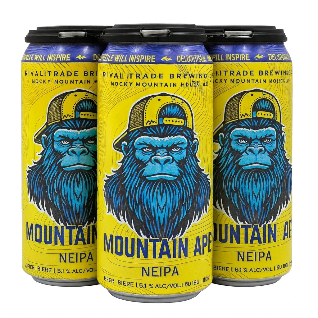 RIVAL TRADE MOUNTAIN APE NEIPA 473ML 4PK CAN
