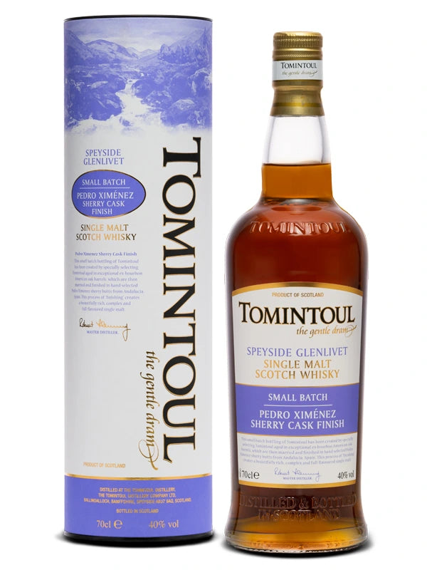 TOMINTOUL SMALL BATCH PX FINISH SPEYSIDE SINGLE MALT 700ML