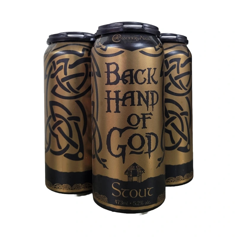 CRANNOG BACK HAND OF GOD STOUT 473ML 4PK CAN