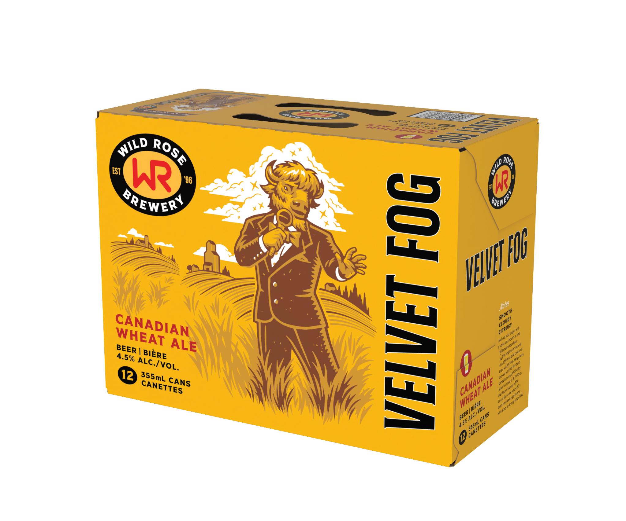 WILD ROSE VELVET FOG CANADIAN WHEAT ALE 355ML 12PK CAN